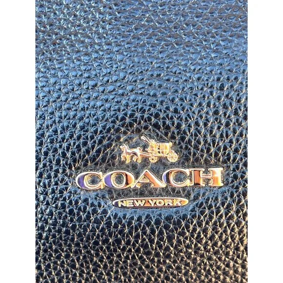 Coach Black Pebbled Leather Harley Hobo Crossbody Bag with Tag Adjustable Strap - Picture 3 of 16